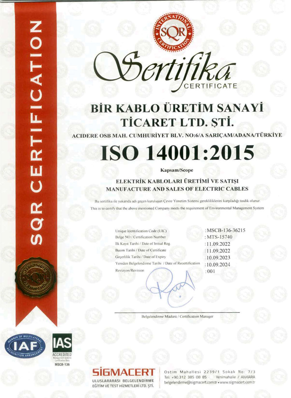 ISO 14001